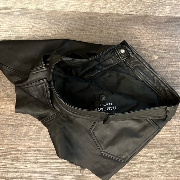 Vintage Leather Cut Off Shorts by Rampage - Picture 8 of 13